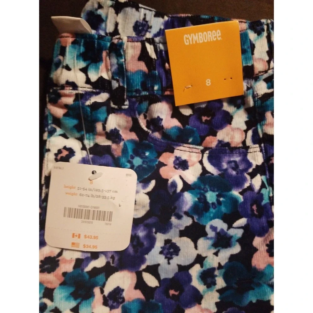 Gymboree butterfly garden cords 8‎ nwt